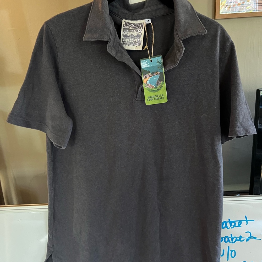 Jungmaven Men's Diesel Gray Polo Shirt